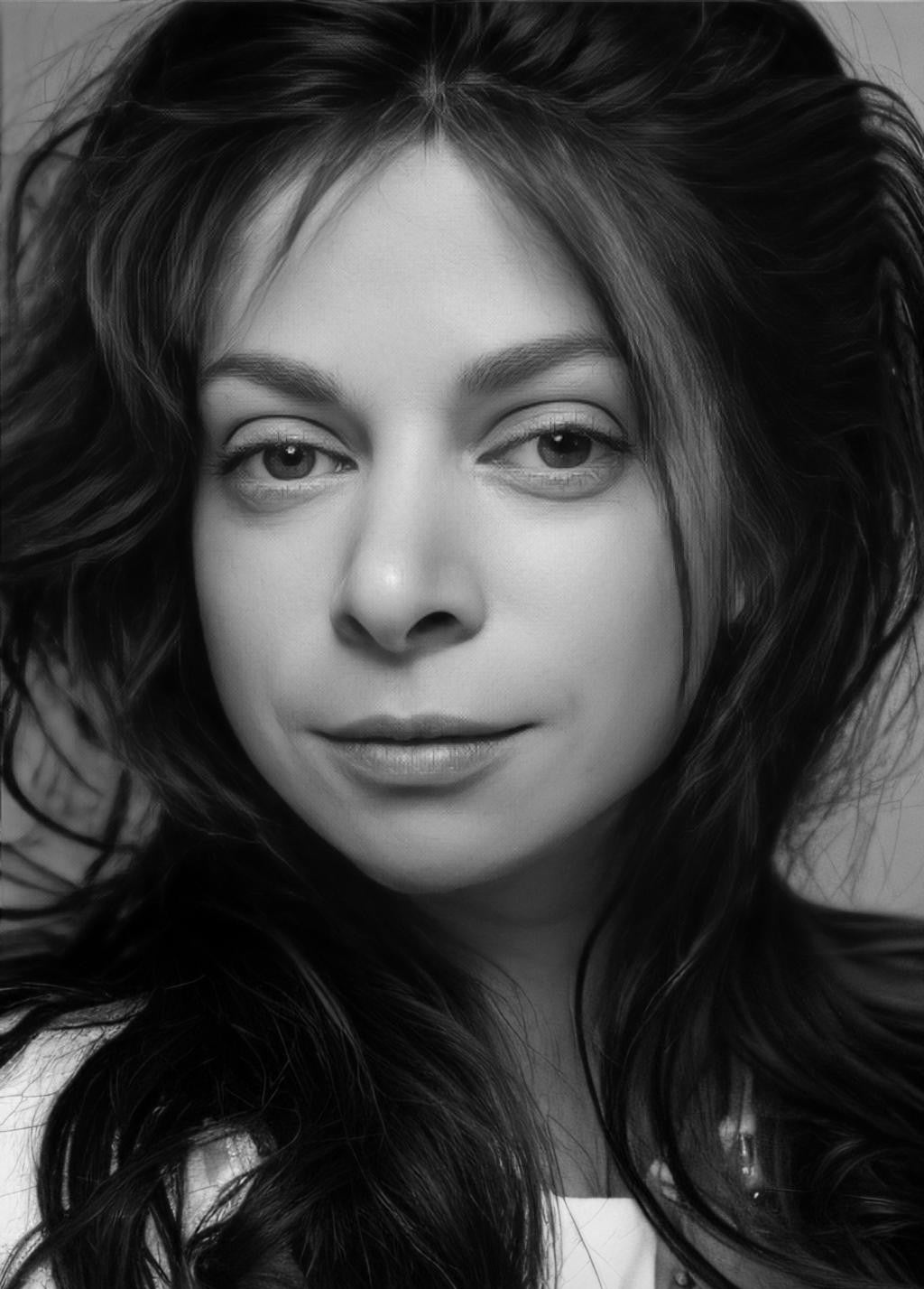 Sarah Black and White Portrait